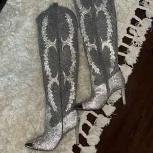 Gianni Bini Limited Edition Sparkle Thigh High Boots